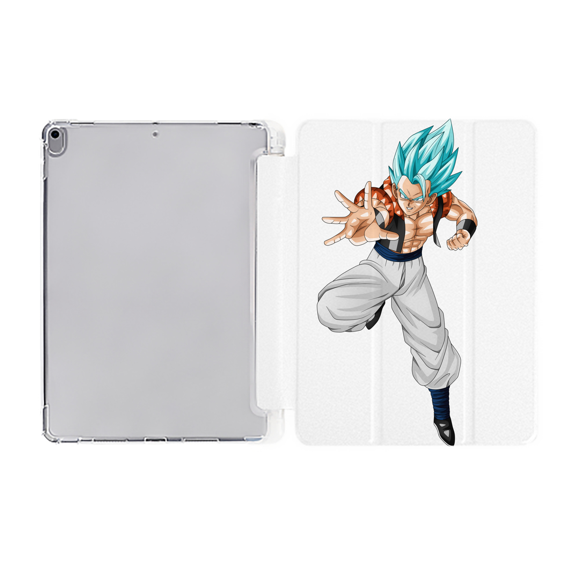 （画像用） ドラゴンボール ベジータ四世（Bejīta Yonsei）DRAGON BALL Vegeta IV IPad ケース ペン収納付き 三つ折りスタンド PUレザー×シリコン 対応機種9.5/10.5/10.9インチ